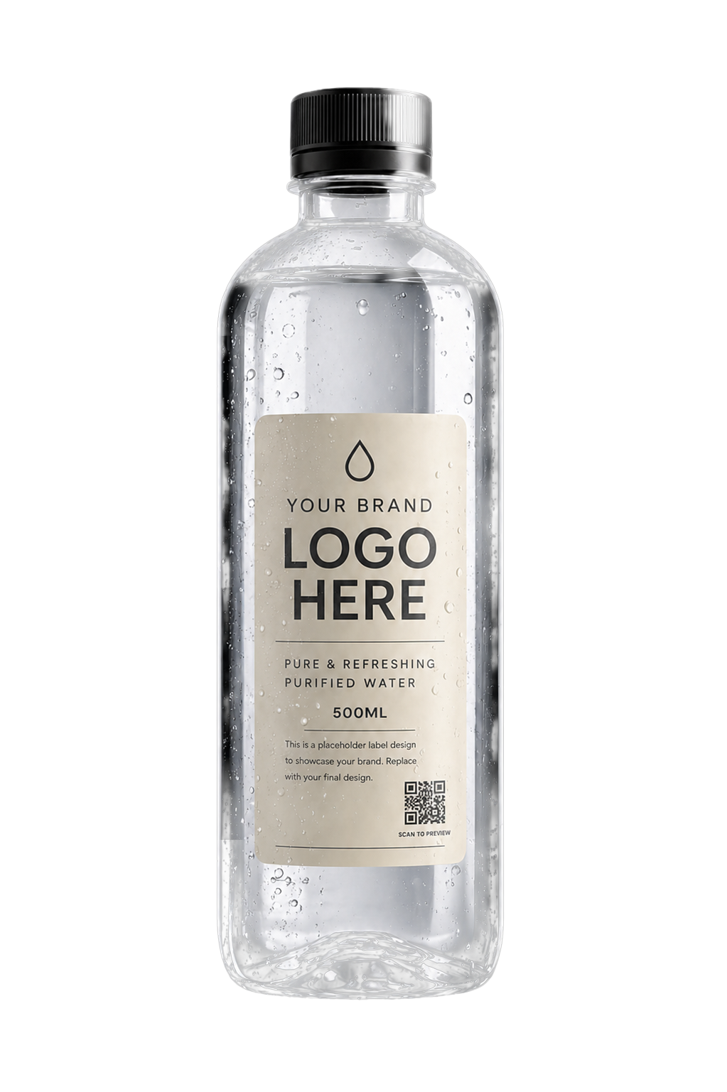 500 ML custom branded water bottle